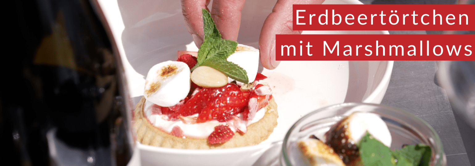 Erdbeertörtchen mit Marshmallows Rezept